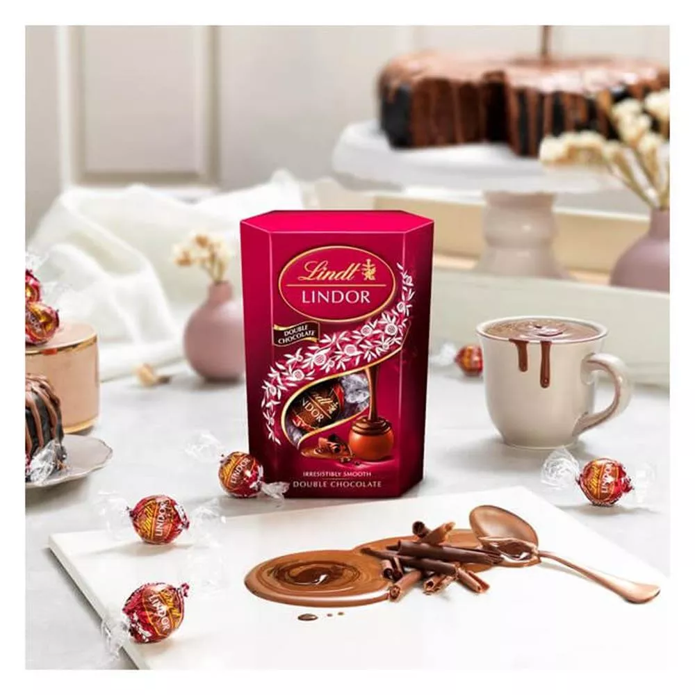 Lindt LINDOR Double Chocolate Truffles 200g